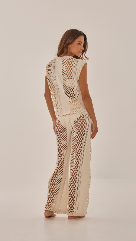 Ecrú Calça