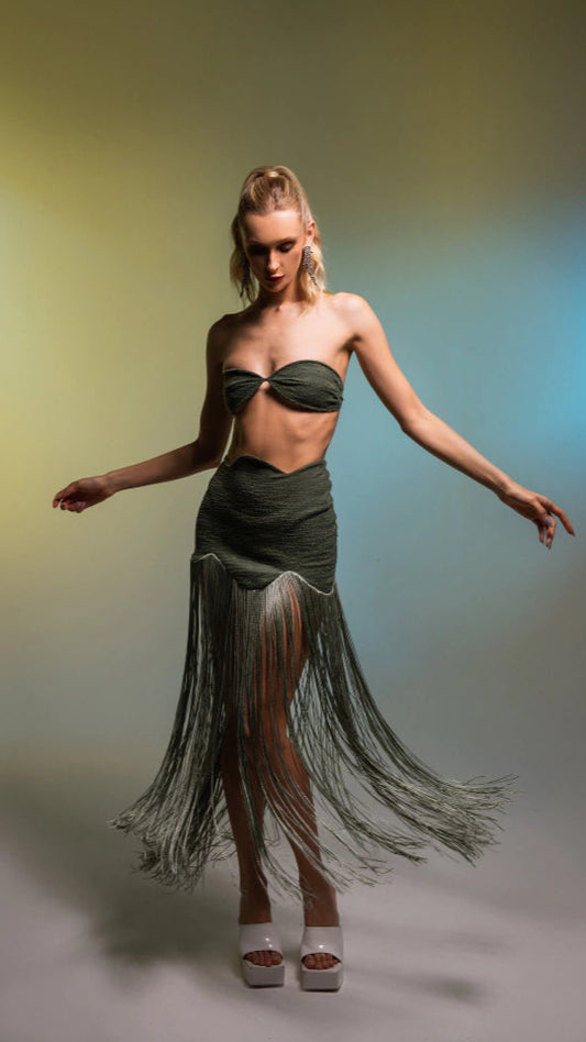 Oli Verde Fringe Skirt