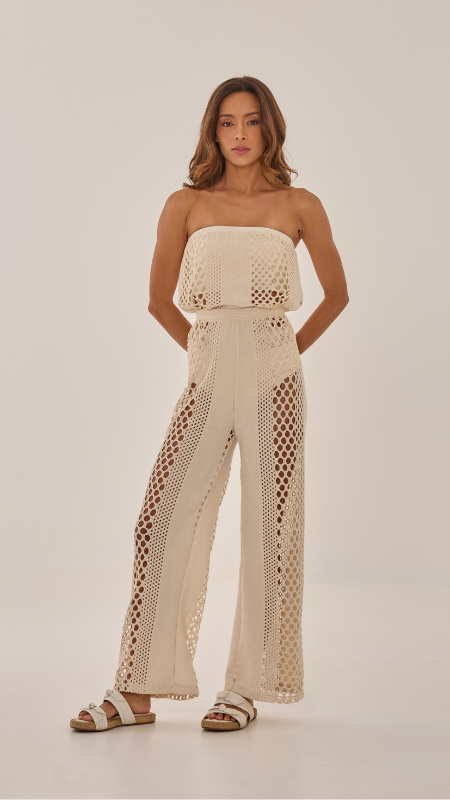 Ecrú Calça